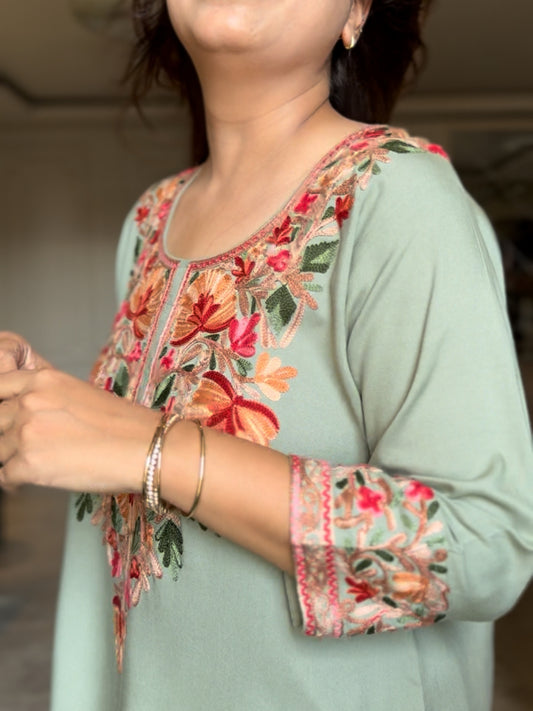 Pure Cotton Kashmiri Kurta Sets