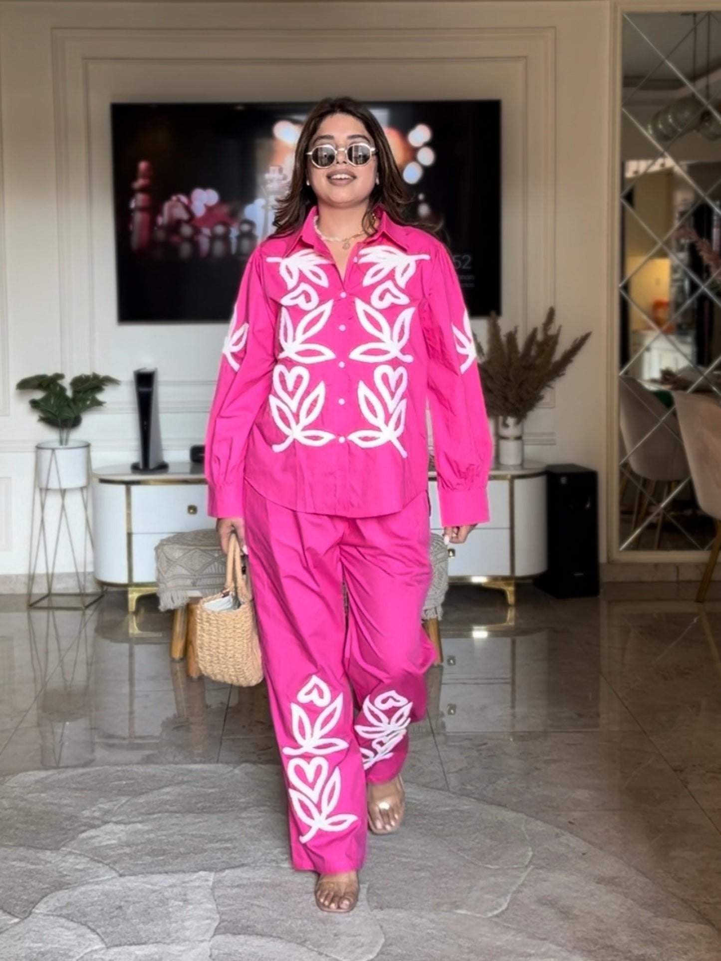 Bold Bloom Pink Co-ord Set