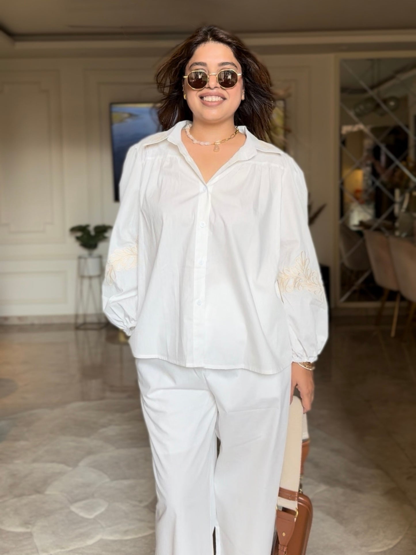 White Breeze Co-ord Set – Minimal Elegance Redefined