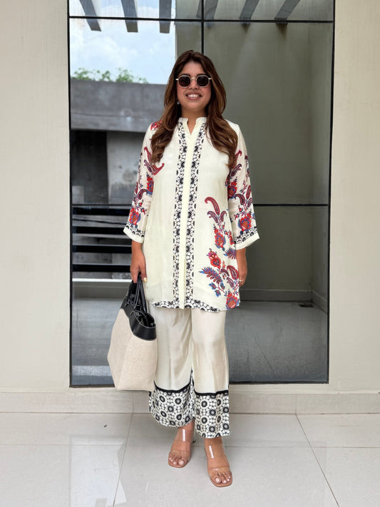 Ivory All-Over Digital Print Kurta Set